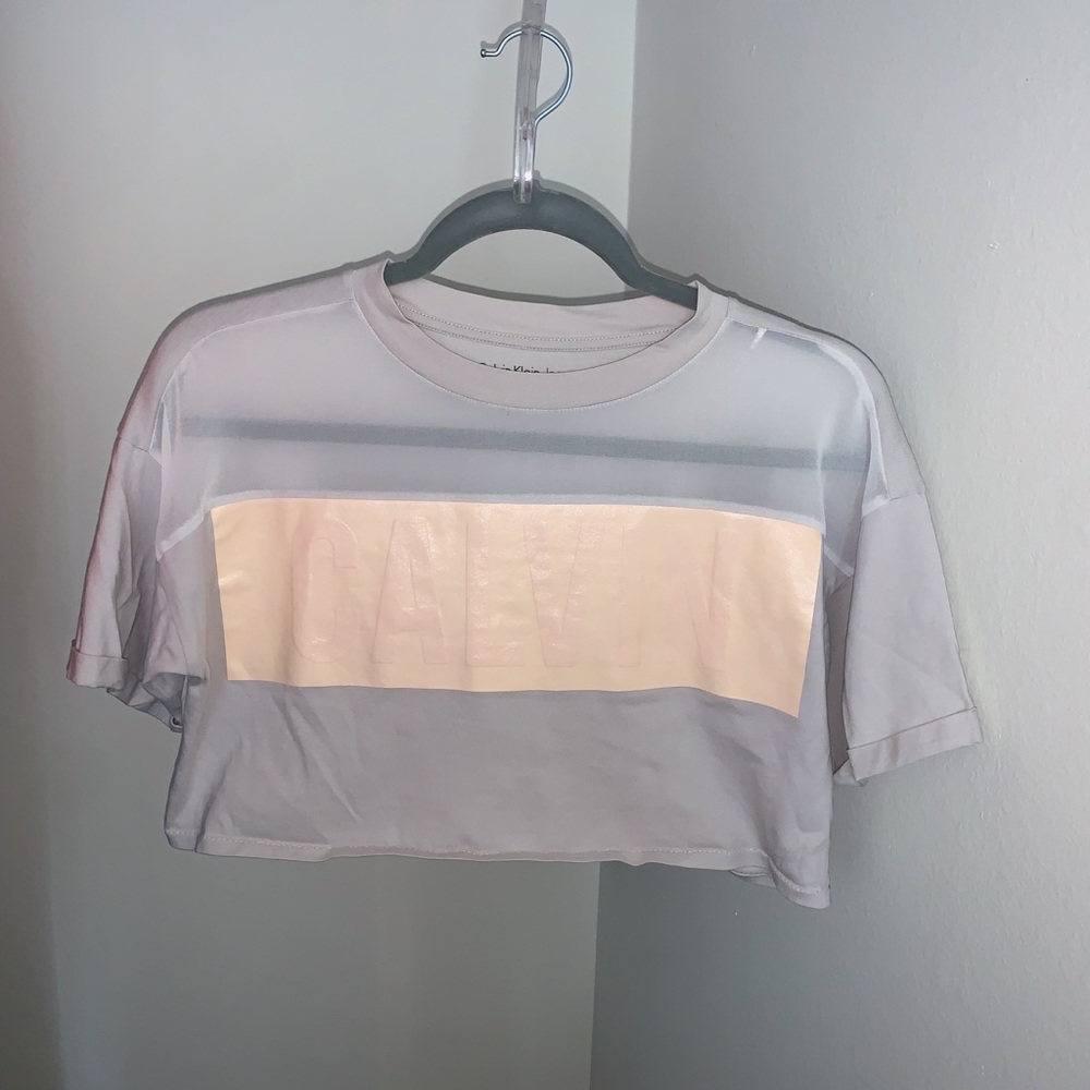 calvin klein crop top